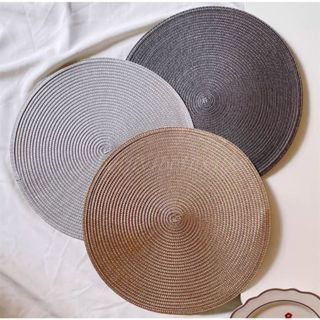 Jogo Americano kit 4 ou 6 Peças Mesa Sousplat Cozinha Redondo Jantar Descanso de Prato em Oferta na Shopee