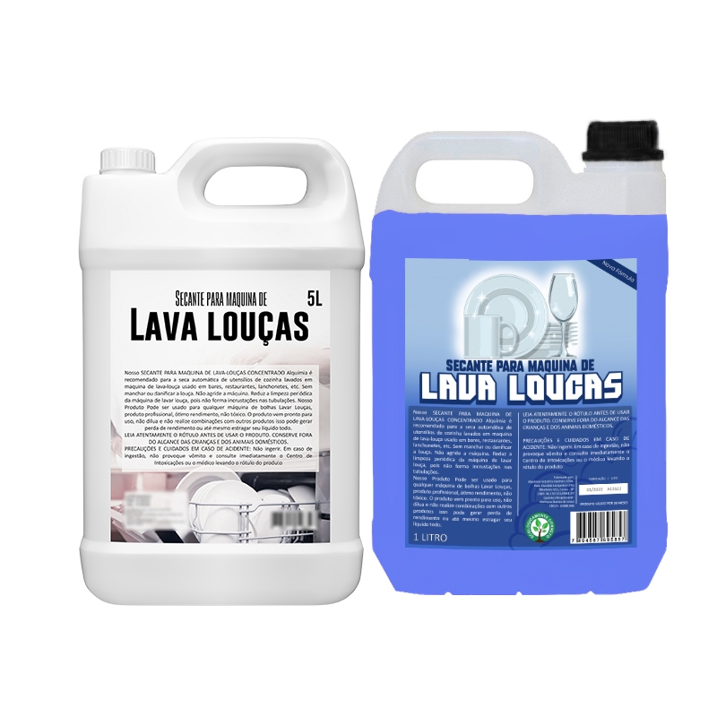 1 Secante +1 Detergente Para Maquina Lava Louças