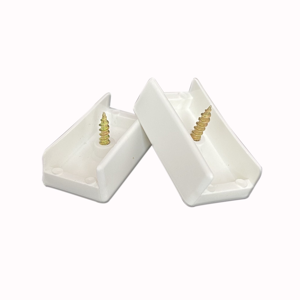 Kit Sapata U 15mm Plástico Para Móveis com parafusos em Oferta na Shopee