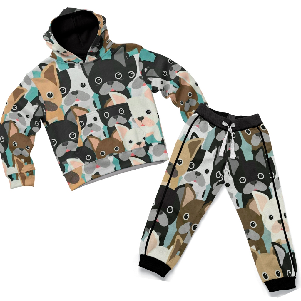 Conjunto Infantil Moletom Temático Personagens Para o Frio Quentinho e Confortável