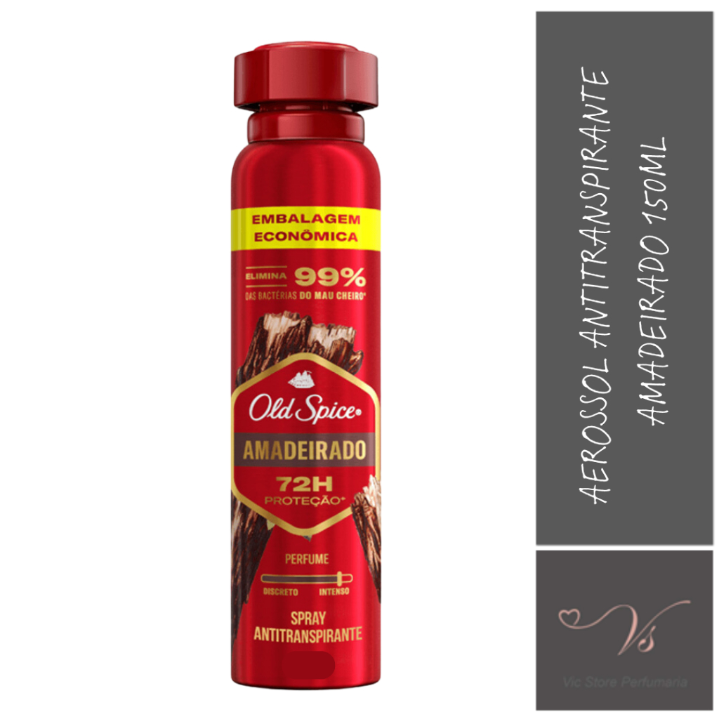 Desodorante Antitranspirante Aerossol Old Spice Amadeirado 150ml