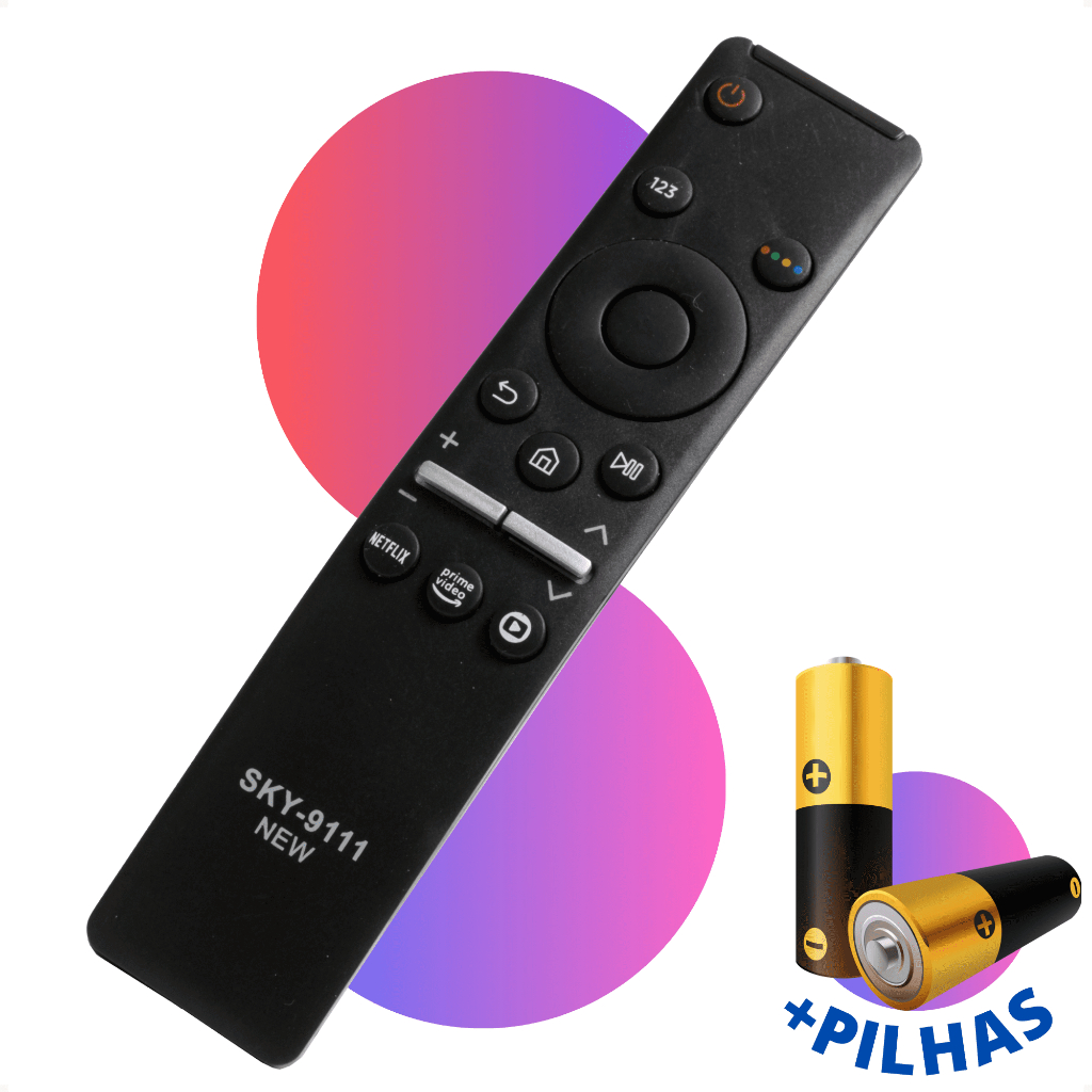 Controle Remoto  TV SAMSUNG SMART 4K Netflix Prime Video