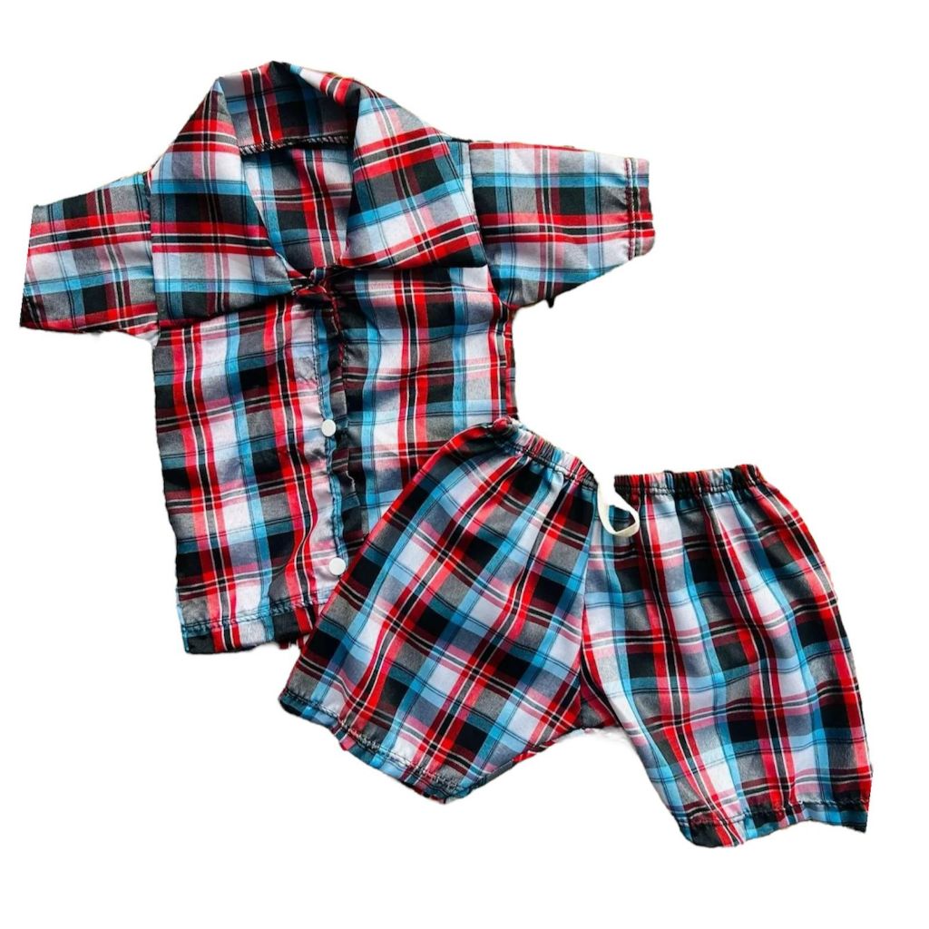 Conjunto Mauricinho Xadrez Temático Festa Junina Roupa Caipira Bebê Menino Mesversário Junino Camisa e Short
