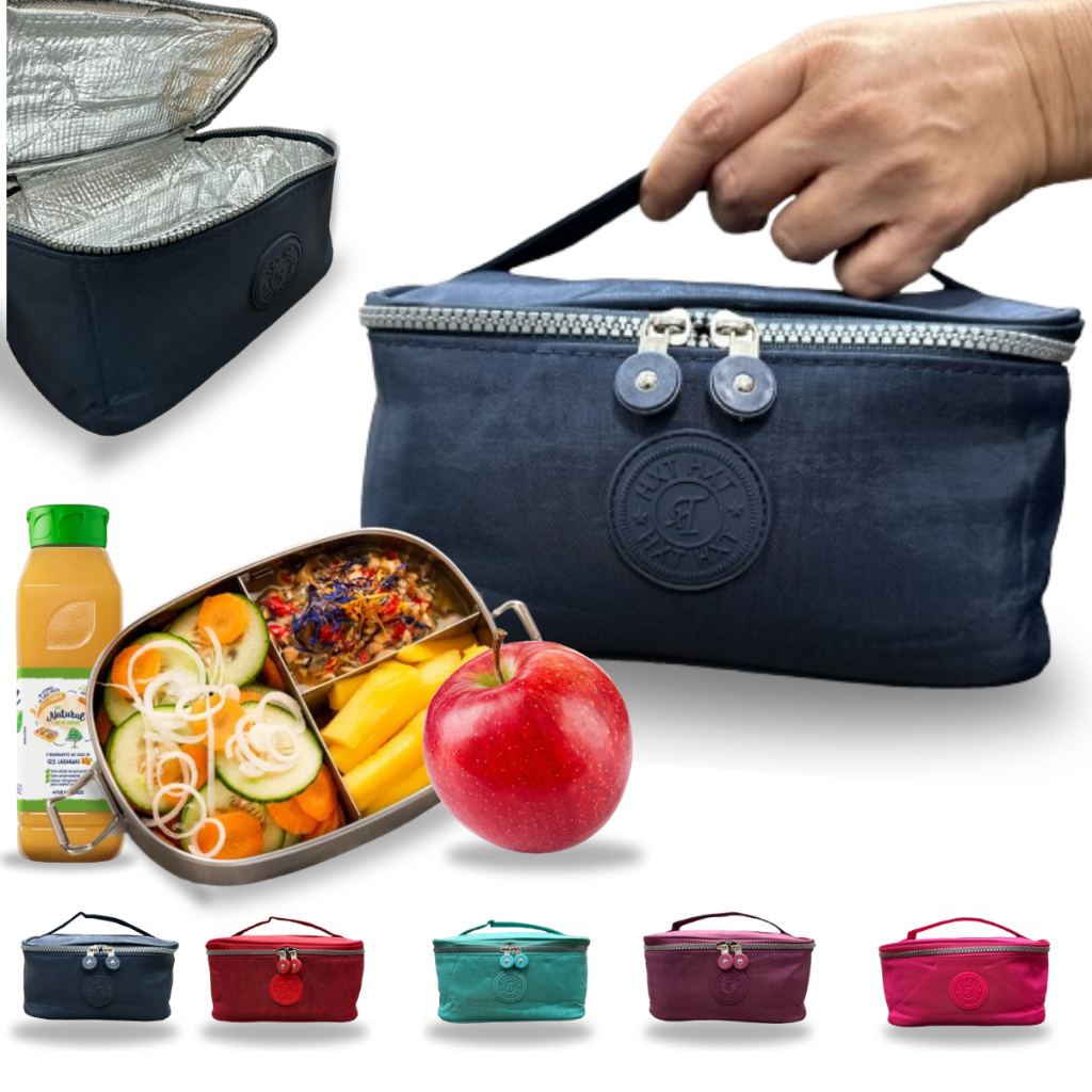 Bolsa Térmica Para Marmita Portátil Impermeável  Lancheira Térmica Fitness Marmiteira Nécessaire Para Academia