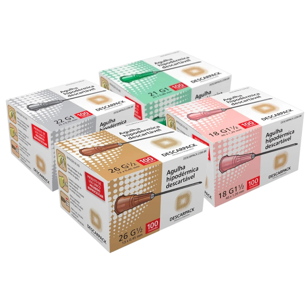 Agulha Hipodérmica Descarpack Cx C/100