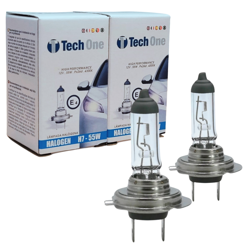 KIT 2 LAMPADA HALOGENA 12V TECHONE CAIXINHA 4300K H7 55W em Oferta na Shopee