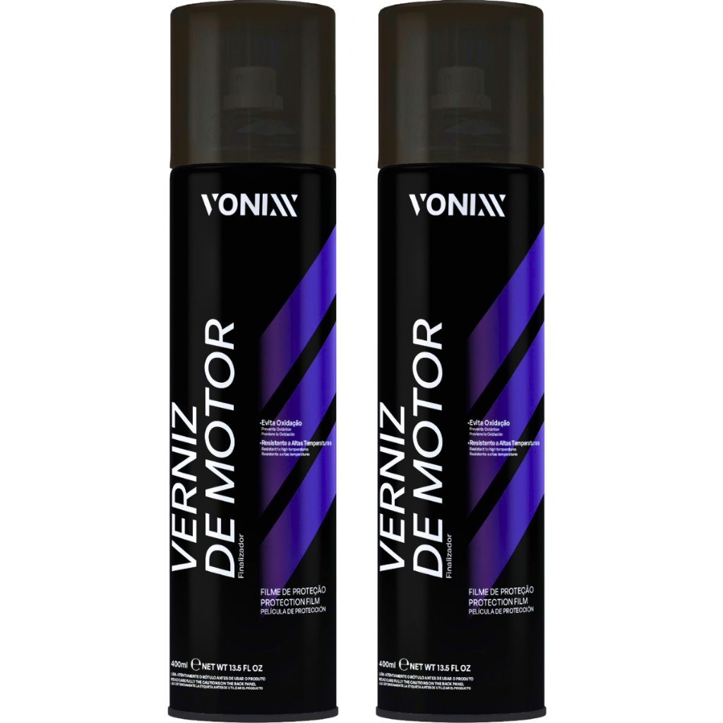 2 Verniz de Motor Spray para Proteção Brilho Resiste Alta Temperatura 400ml Vonixx em Oferta na Shopee