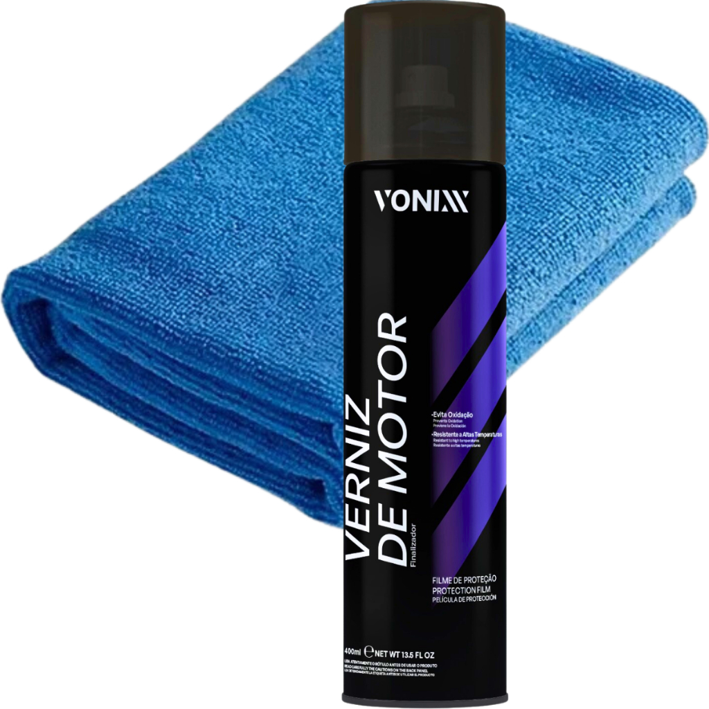 Verniz de Motor 400ml Vonixx Abrilhantandor Automotivo Pano em Oferta na Shopee