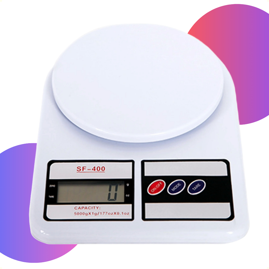 Balança Digital de Cozinha, SF-400, Até 10 kg, Escala 1 grama
