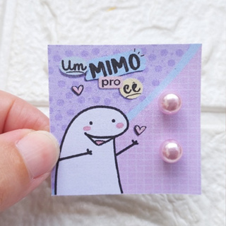 50 Pares de Brincos de Perola com Tag Mimo Cliente em Oferta na Shopee