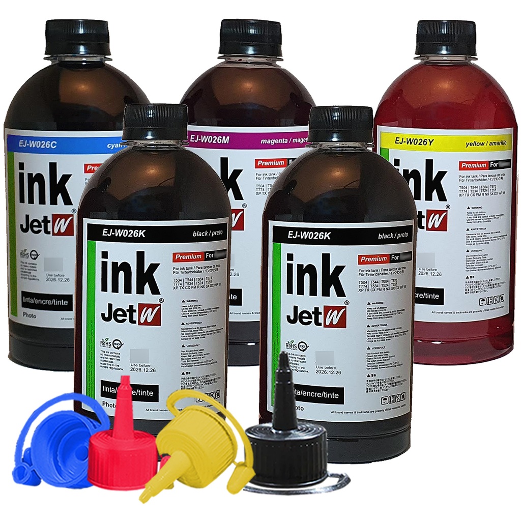 1250ml Tinta compatível EPSON L3250 L3150 L3210 L3110 L5190 L5290 L1210 L1250 L5590 T544 544