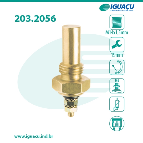 Sensor Temperatura Painel Mwm Motor Estacionário Diesel iguaçu 2056
