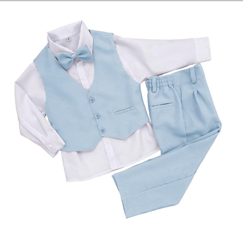 Conjunto Batizado Pajem CORES Com Colete — imagem 2 de 2