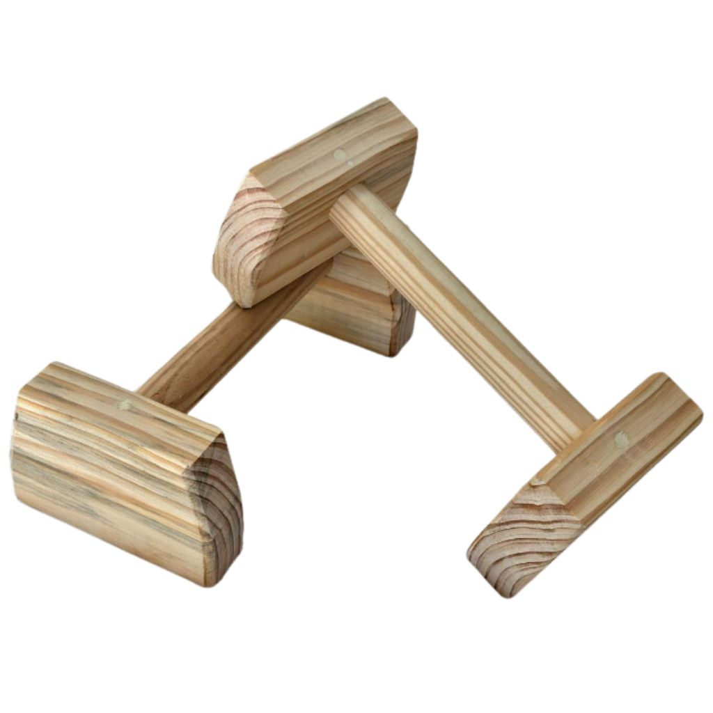 Paralelas de chão Parallettes Calistenia Crossfit Exercícios Fitness