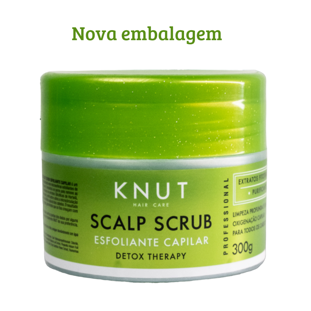 Máscara Esfoliante Capilar Profissional Knut Scalp Scrub 300g Detox Limpeza Profunda c Fitoterápicos em Oferta na Shopee