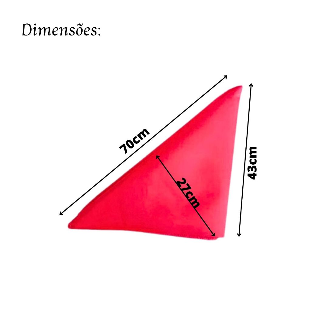 LENÇO VERMELHO LISO — imagem 2 de 2