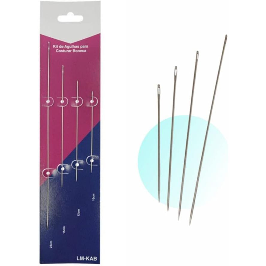 Kit De Agulhas Para Artesanato Especiais - 4 Peças Lanmax Com Pontas Afiadas LM-KAB - Lanmax