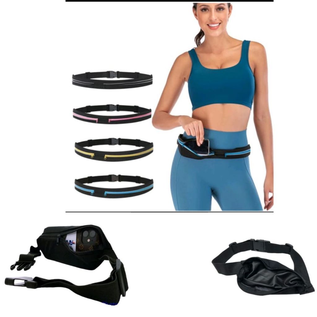Bolsa Pochete Corrida Cinto Academia Slim Impermeável Fina Esportiva YB-2208