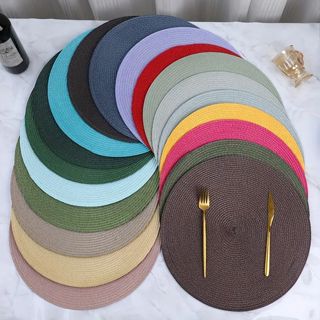Jogo Americano  Redondo Jantar para Mesa Posta, Descanso de Prato em Oferta na Shopee