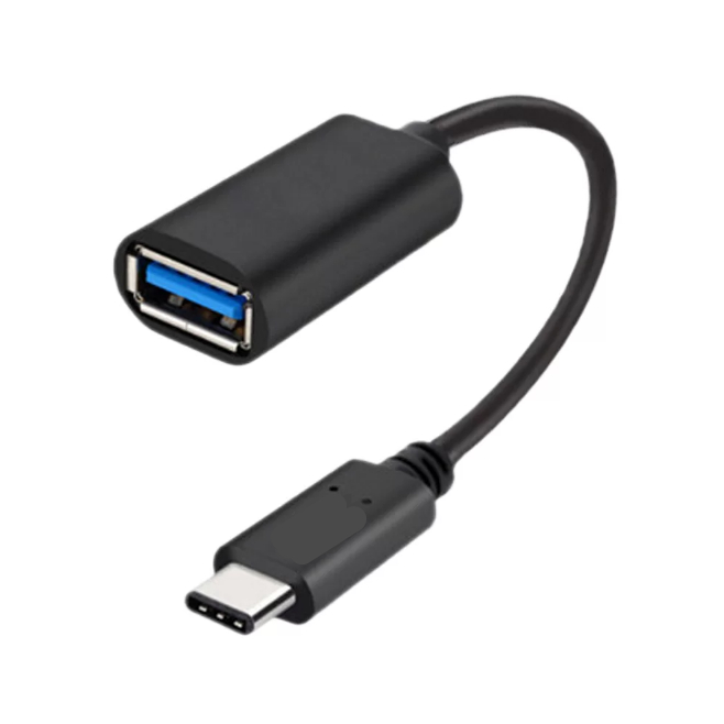 Cabo Adaptador OTG USB para Tipo C Ligar Mouse Teclado Pendrive 2.0