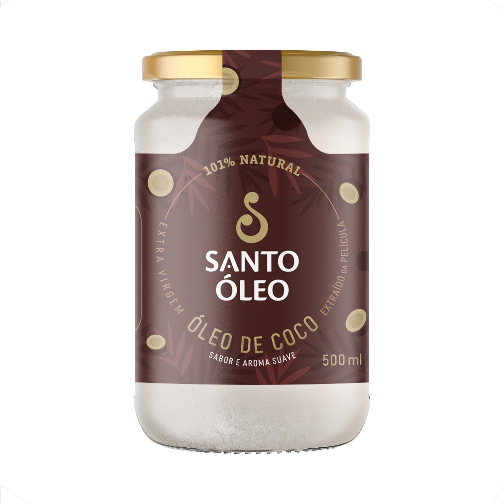 Óleo De Coco Da Película Extra Virgem 500ml em Oferta na Shopee