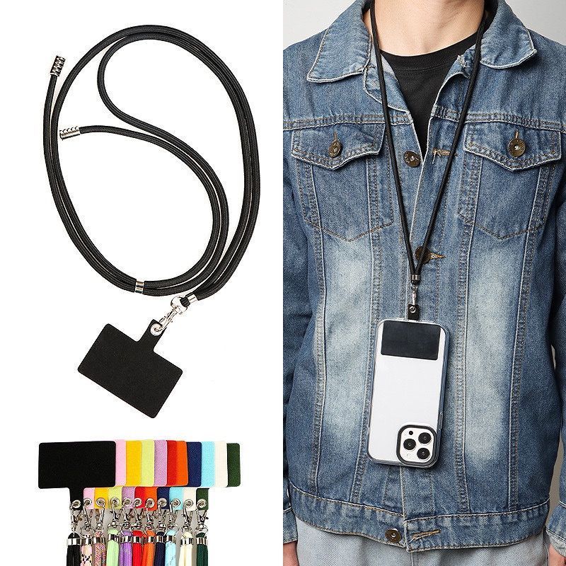 Cordão Fino Nylon de Pescoço Para Celular Universal Ajustável Segurança