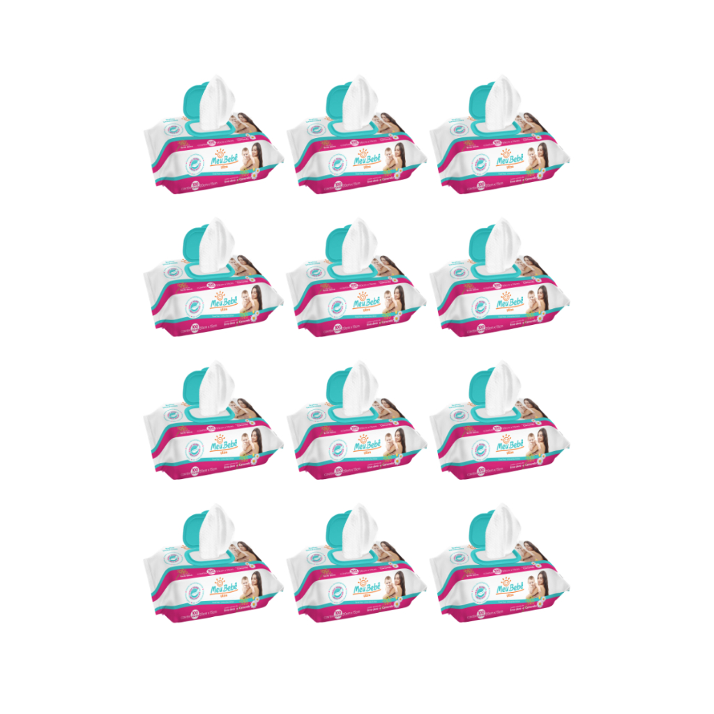 TOALHA UMEDECIDA MEU BEBE ULTRA 1200FLS (12und x 100fls)