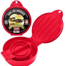 Forma Molde para Hambúrguer Recheado Manual Artesanal Caseiro Prensador Plasutil em Oferta na Shopee