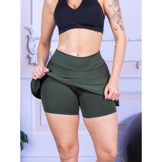 Short Saia Fitness Academia Bermuda Legging Suplex Roupa de Academia Envio Rápido Pronta Entrega em Oferta na Shopee