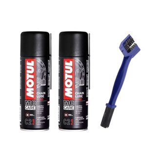 1 Corrente Chain Lube Road C2 Motul + Escova em Oferta na Shopee