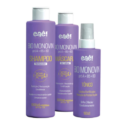 Kit Para Crescimento Capilar Anti Queda Fortalecedor Eaê Bio Monovin — imagem 1