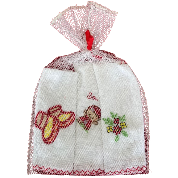 KIT PANO DE BOCA BEBÊ FRALDA 100% ALGODÃO