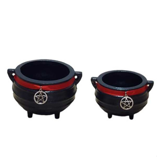 Caldeirão Bruxa  Panela De Ferro + Pentagrama 100 e 240Ml em Oferta na Shopee