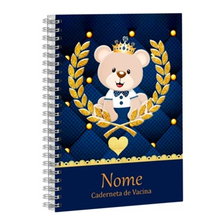 Caderneta de Vacinação Personalizada para Menino – Capa Dura com Nome na Capa em Oferta na Shopee