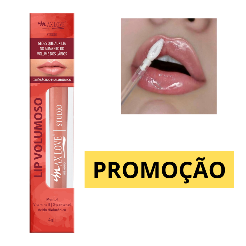 Gloss Lip Volumoso Numero 12 Aumenta boca Vegano Max Love - 5ML
