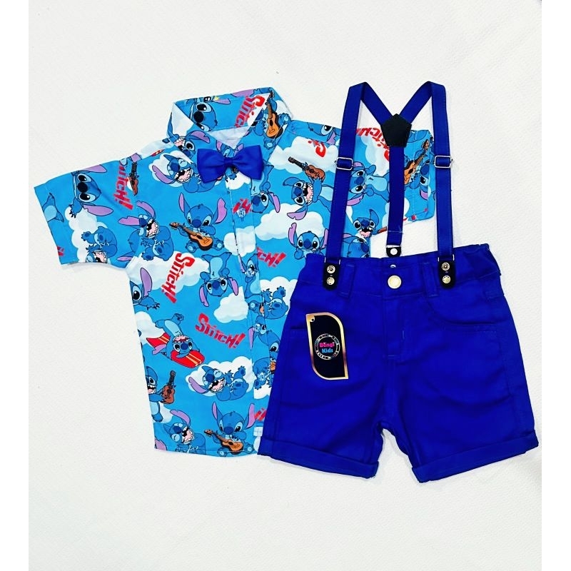 LILO E STITCH ROUPA INFANTIL SOCIAL CONJUNTO TEMÁTICO em Oferta na Shopee