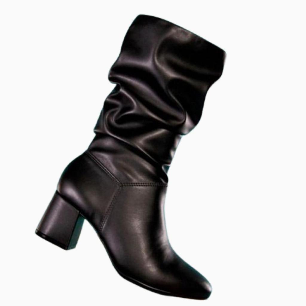 Bota Feminina Cano Médio Preto Beira Rio Original 9076.102 em Oferta na Shopee