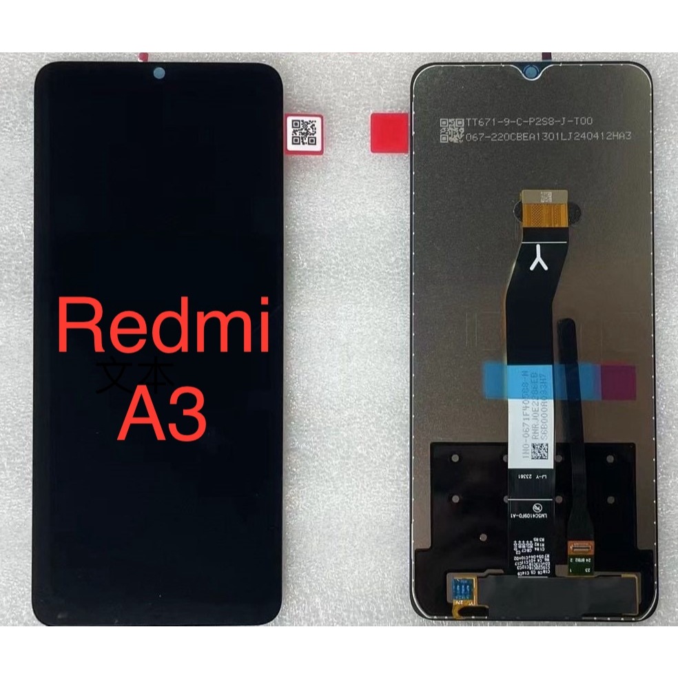 Tela Frontal Display LCD Touch compatível Redmi A3 original sem aro  Display Touch Screen Digital