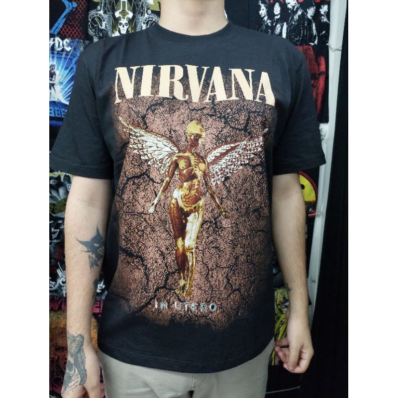 Camiseta Nirvana - In Utero Brutal Wear camiseta de banda camiseta de rock grunge Kurt Cobain