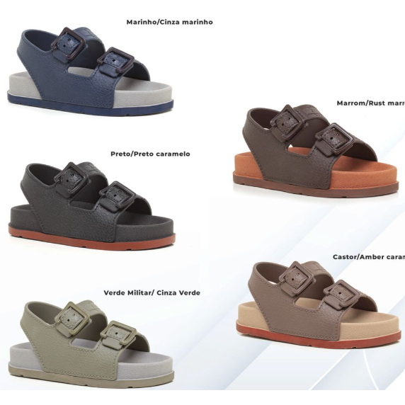 SANDALIA INFANTIL PLATAFORMA BABY MASCULINO LANÇAMENTO — imagem 2 de 2