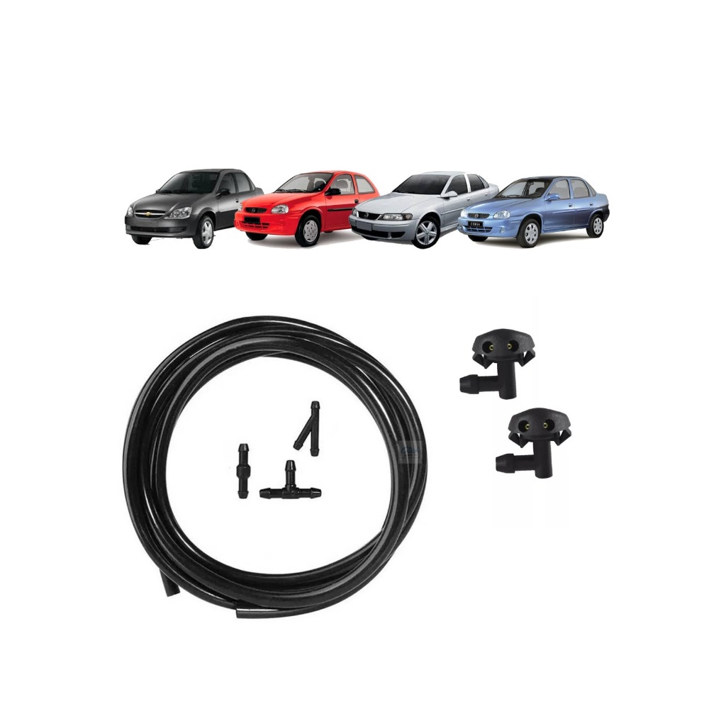 Kit 2 Brucutu Esguicho + Mangueira 3m + Conexão T Y I Corsa