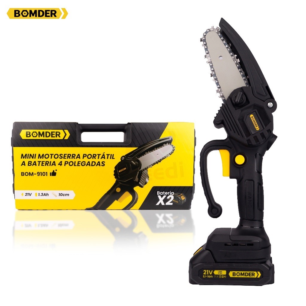 Mini Motosserra 4 Polegadas 21v Bomder Póda Jardins Corte em Oferta na Shopee
