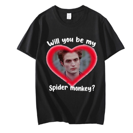 Blusa Camisa Camiseta Básica Will you be my Spider Monkey Twilight