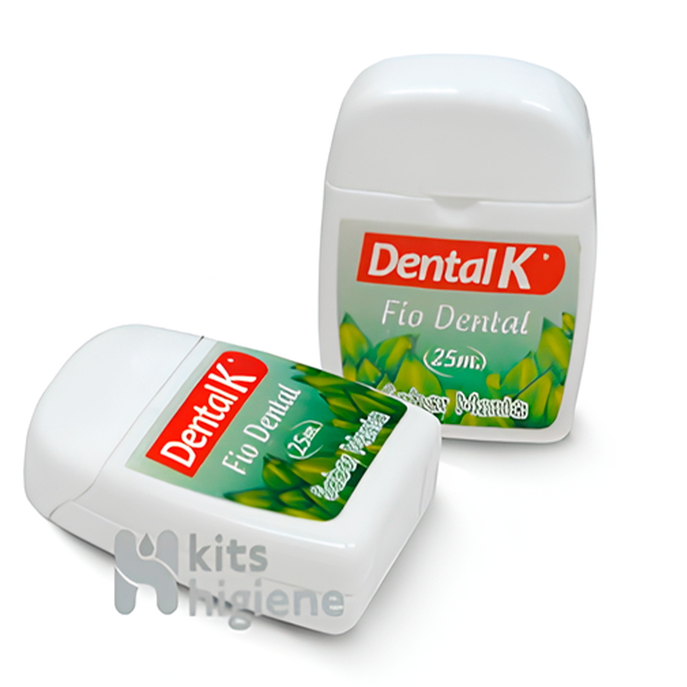 Fio Dental 25 metros DentalK | Caixa com 30 Unidades