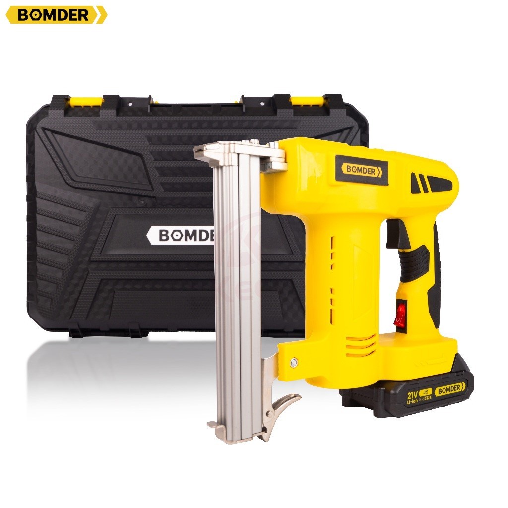 Grampeador Portátil Profissional Elétrico Para Tapeceiro Moldura 21V BOMDER 9701 em Oferta na Shopee