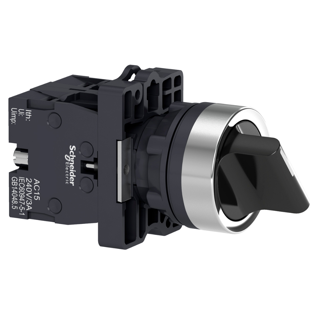 Botão Comutador Knob Curto 22,5mm 3 Posições Fixas 2na Preto XA2ED33 - Schneider Electric em Oferta na Shopee