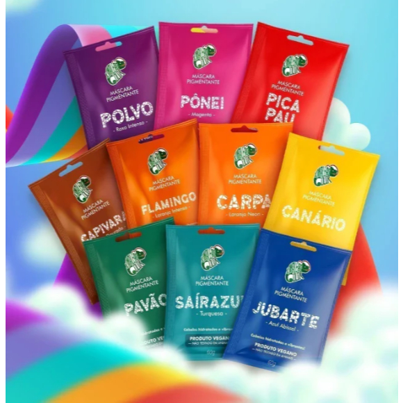 Máscara pigmentante sachê 60g - Kamaleão Color em Oferta na Shopee