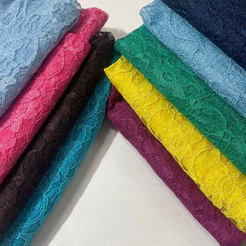 Tecida Renda Suiça, 100% Poliéster 1mtx1,48mt Várias Cores, Renda Para Vestido.