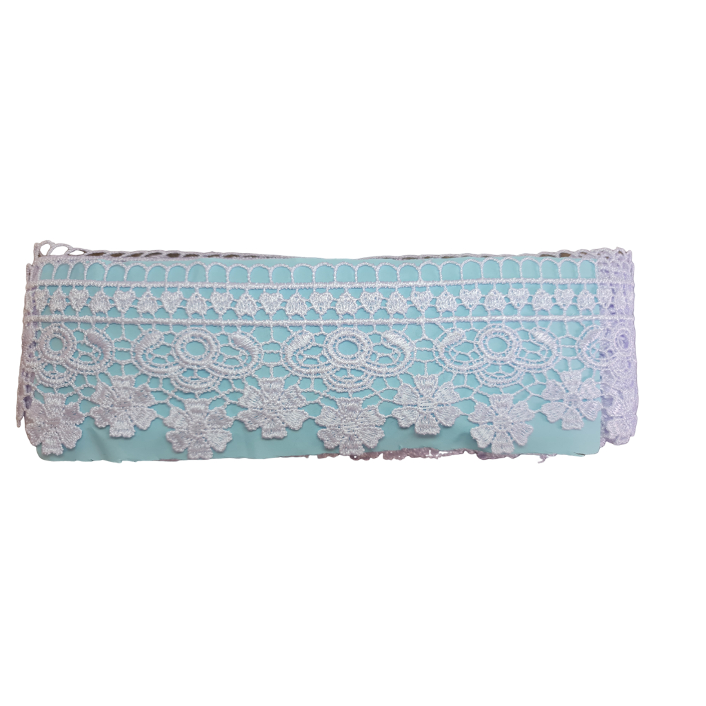 Renda Para Costuras em Geral Gripir Branco Por Metros YL232 em Oferta na Shopee