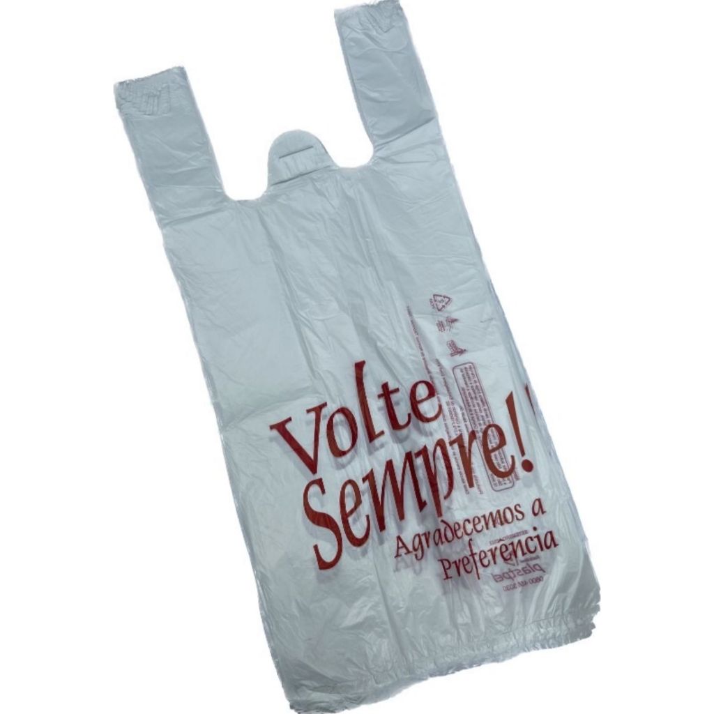 1000 SACOLA VOLTE SEMPRE 38X50 PARA COMERCIOS EM GERAL em Oferta na Shopee